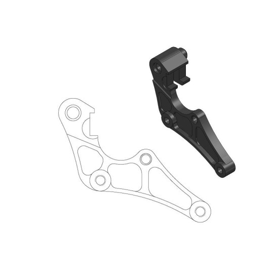 Patte de déport étrier origine MOTO MASTER - Disque SM Street 320mm - HONDA 250 CRF-R 2015-2018 450 CRF 2015-2018