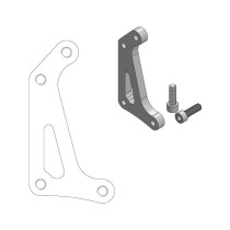 Patte de déport étrier supermotard 4 pistons MOTO MASTER - Disque 320mm - HONDA 250 / 450 CRF R / RX