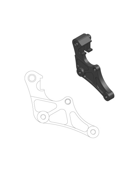 Patte de déport étrier origine MOTO MASTER - Disque SM Street 320mm - YAMAHA 125 / 250 YZ 2017-2021 250 / 450 YZ-F 2016-2018