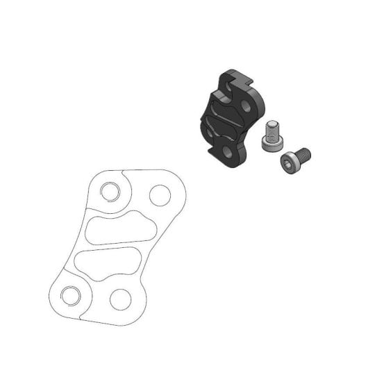 Patte de déport étrier origine pour disque 260mm MOTO MASTER - KAWASAKI 85 KX 2001-2018
