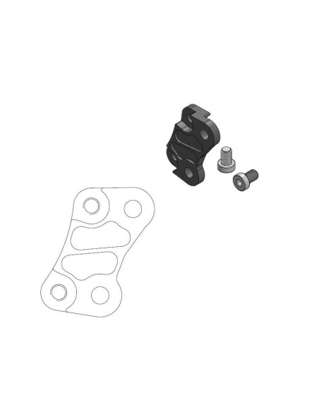 Patte de déport étrier origine pour disque 260mm MOTO MASTER - KAWASAKI 85 KX 2001-2018