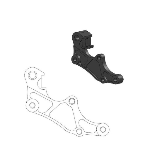 Patte de déport étrier origine MOTO MASTER - Disque SM Street 320mm - BETA RR