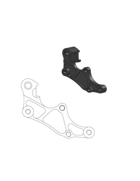 Patte de déport étrier origine MOTO MASTER - Disque SM Street 320mm - BETA RR