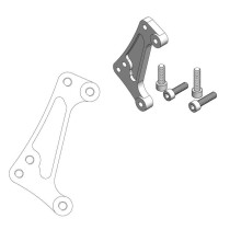 Patte de déport étrier supermotard 4 pistons MOTO MASTER - Disque 300mm - GAS GAS / HUSABERG / HUSQVARNA / KTM / Vertemati