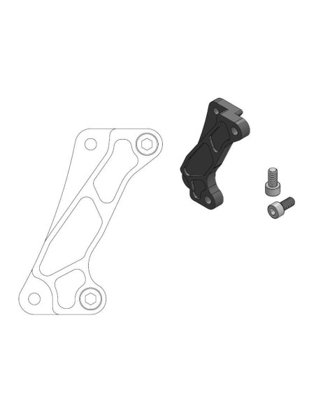 Patte de déport étrier origine MOTO MASTER - Disque SM Street 320mm - HONDA 250 CRF L 2013-2021 - 300 CRF L 2021-