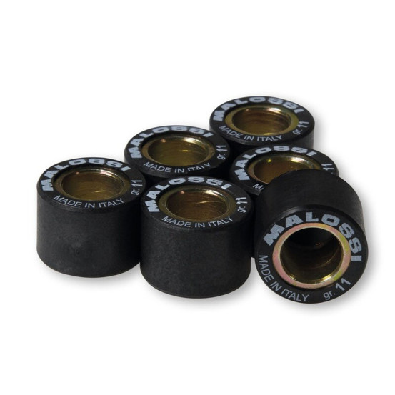 Jeu de 6 galets de variateur origine/Multivar MALOSSI 19x13,7mm