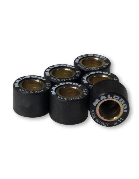 Jeu de 6 galets de variateur origine/Multivar MALOSSI 19x13,7mm