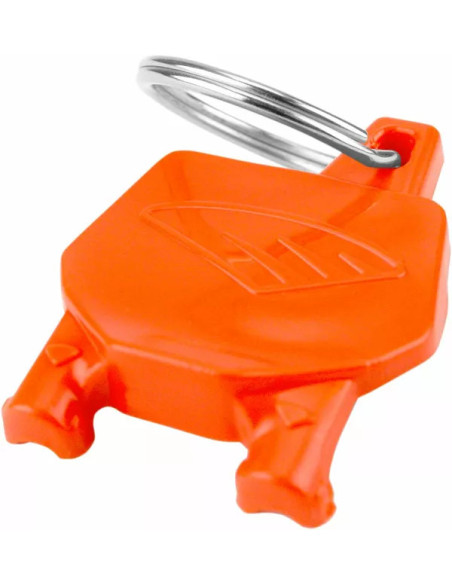Porte clé plaque avant miniature orange CYCRA stadium