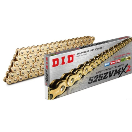 Chaine DID 530 ZVM-X Or/Metal