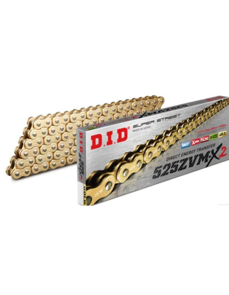 Chaine DID 530 ZVM-X Or/Metal