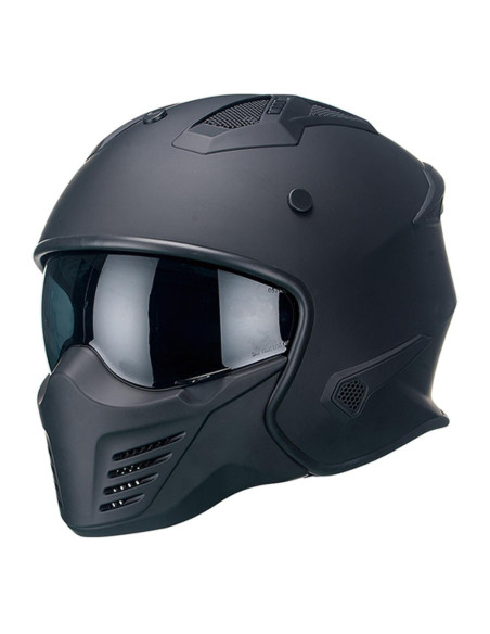 Casque Jet VITO Bruzano Noir Mat