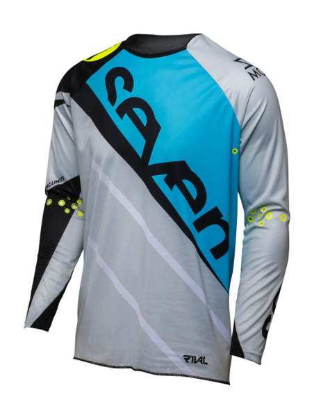 Maillot cross SEVEN 18.1 Rival Militant - Bleu Gris