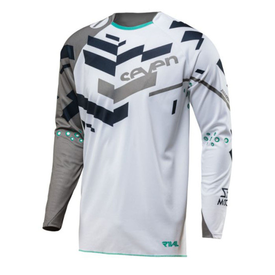 Maillot cross SEVEN 18.2 Rival Volume - Gris Blanc