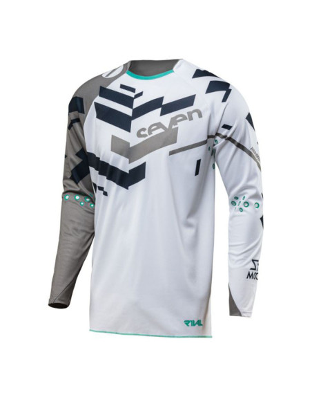 Maillot cross SEVEN 18.2 Rival Volume - Gris Blanc
