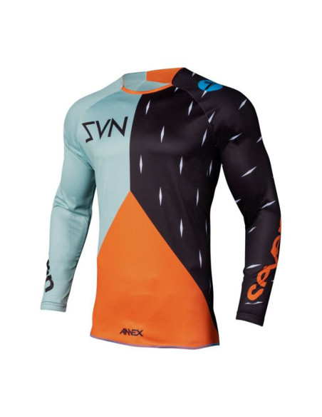 Maillot cross enfant SEVEN 20.1 Annex Bortz -Vert Paste