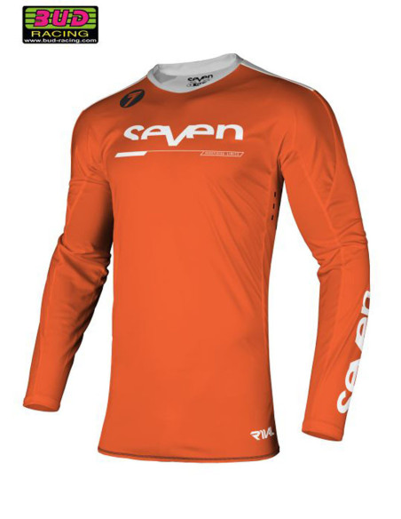 Maillot cross Seven 21.1 Rival Rampart - Rouge Fluo