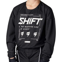 Maillot cross enfant Shift 2021 White Label Bliss - Noir Blanc
