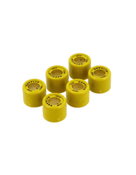 Jeu de 6 galets de variateur DOPPLER 15x13