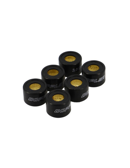 Jeu de 6 galets de variateur DOPPLER 17x12