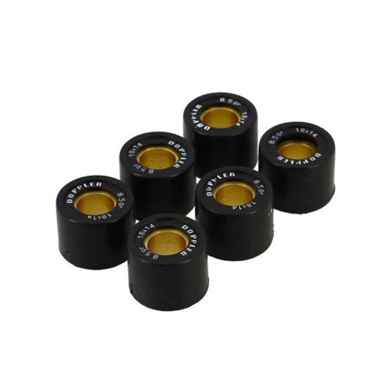 Jeu de 6 galets de variateur DOPPLER 18x14