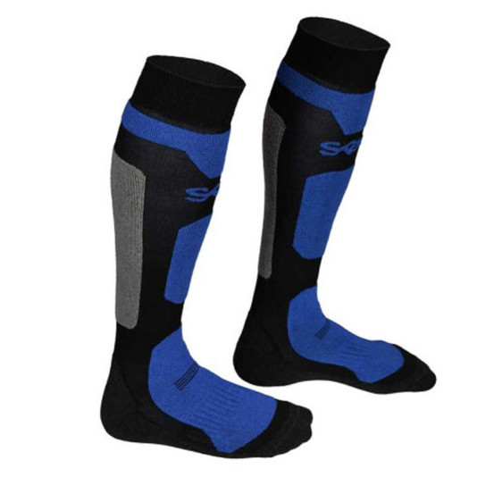 Paire de chaussettes moto SKEED - Modèle SPA bleu