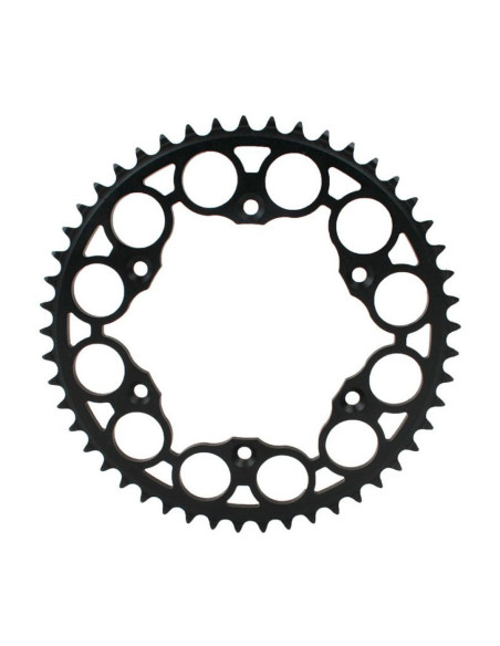 Couronne Acier S-TEEL Anti-Boue Husqvarna/Gas Gas/Beta/Sherco Pas 520 Noir