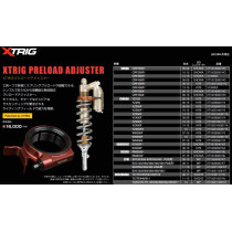 Système de réglage pré-contrainte XTRIG HONDA 250 CRF 2022 - 2024 450 CRF 2021 - 2024 2