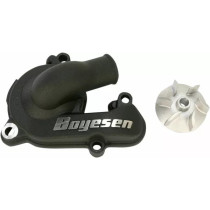 Carter de pompe a eau BOYESEN Noir avec hélice KTM 250 SXF / EXCF 350 SXF / EXCF 350 Freeride Husqvarna 250 / 350 FC / FE
