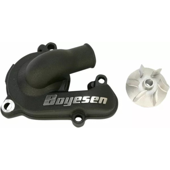 Carter de pompe a eau BOYESEN Noir avec hélice KTM 250 SXF / EXCF 350 SXF / EXCF 350 Freeride Husqvarna 250 / 350 FC / FE