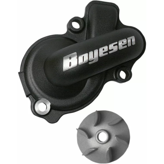 Carter de pompe a eau BOYESEN Noir avec hélice KTM 450 SXF 2006 - 2015 450 EXC 2012 - 2016 500 EXC 2012 - 2016 Husqvarna 450 ..