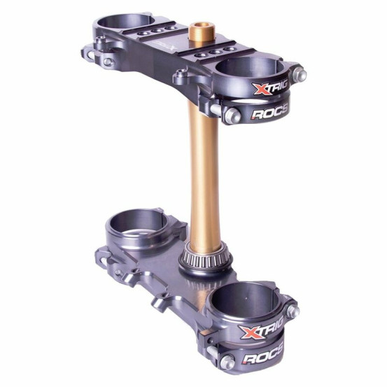 Té de fourche Anthracite ROCS XTRIG Suzuki 250 RMZ OFFSET 21.5