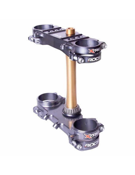 Té de fourche Anthracite ROCS XTRIG Suzuki 250 RMZ OFFSET 21.5