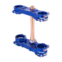 Té de fourche bleu ROCS XTRIG Yamaha 250 YZ-F 2024-2026 / 450 YZ-F 2023-2026 OFFSET 22