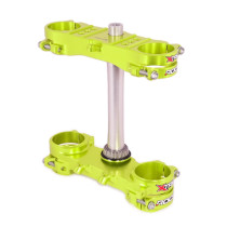 Té de fourche jaune fluo ROCS XTRIG Suzuki 250 RMZ 2016-2019 450 RMZ 2013-2017 OFFSET 21,5