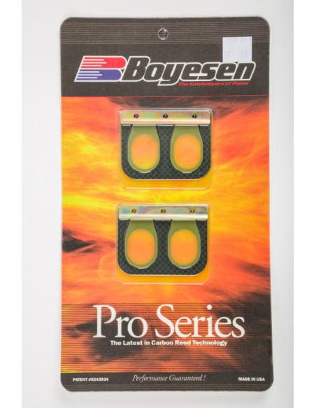 Clapets carbone de rechange pour boite à clapets BOYESEN Suzuki RM 250 2004 - 2008