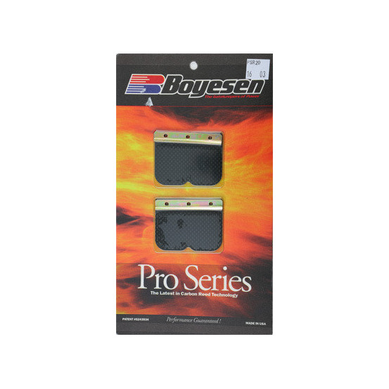 Clapets carbone de rechange pour boite à clapets BOYESEN Yamaha YZ 250 1989 - 1995