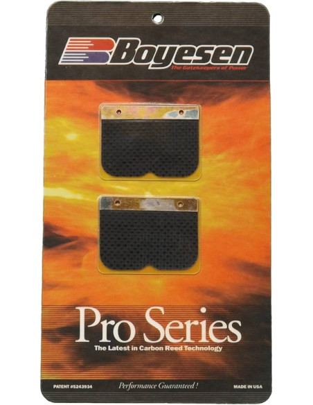 Clapets carbone de rechange pour boite à clapets BOYESEN Suzuki RM 125 2003 - 2008