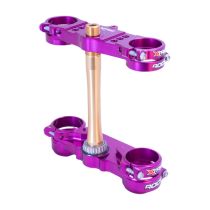 Té de fourche violet ROCS XTRIG Yamaha 250 YZ-F 2024-2026 / 450 YZ-F 2023-2026 OFFSET 22 2