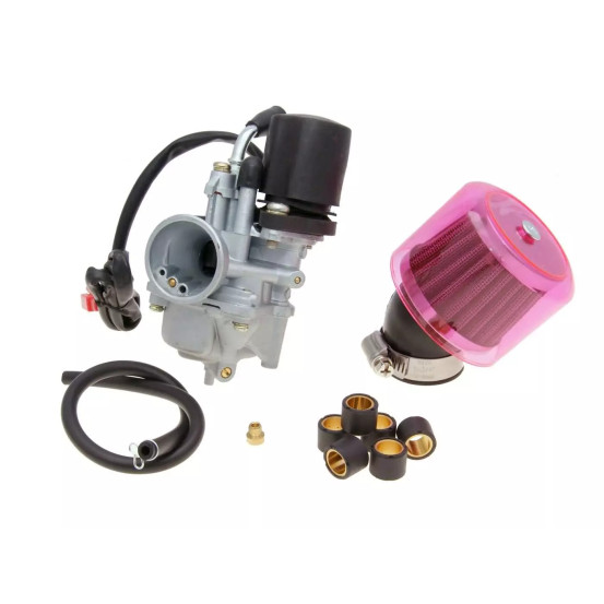 Kit carburateur 101 OCTANE Aprilia/Benelli/Beta/CPI/Generic/Italjet/Keeway/Malaguti/MBK/Peugeot/PGO/Sachs/Yamaha 50cc