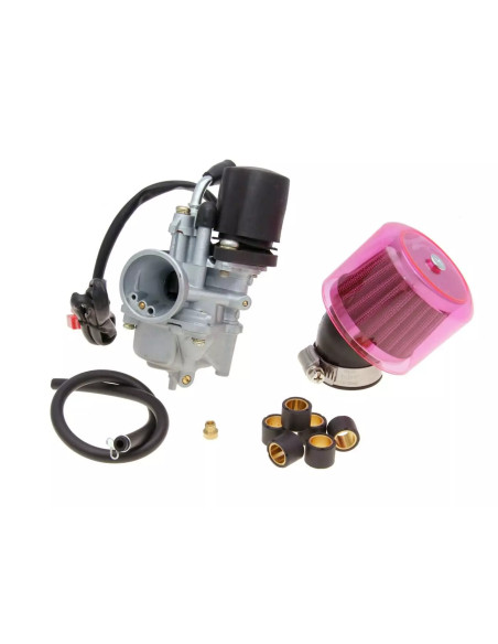 Kit carburateur 101 OCTANE Aprilia/Benelli/Beta/CPI/Generic/Italjet/Keeway/Malaguti/MBK/Peugeot/PGO/Sachs/Yamaha 50cc