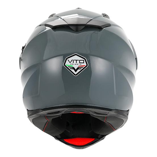 Casque Cross VITO Molino Gris Nardo (double écran)