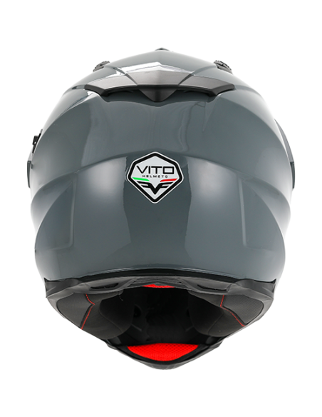 Casque Cross VITO Molino Gris Nardo (double écran)