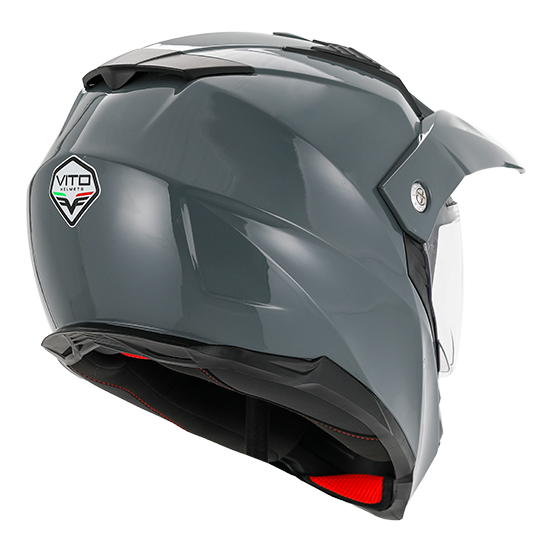 Casque Cross VITO Molino Gris Nardo (double écran)