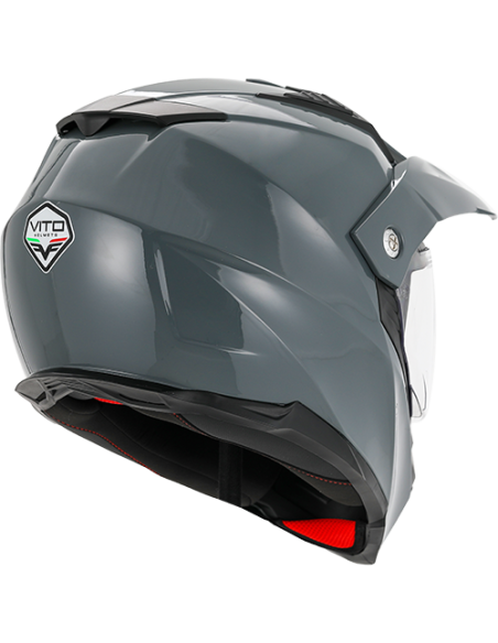 Casque Cross VITO Molino Gris Nardo (double écran)