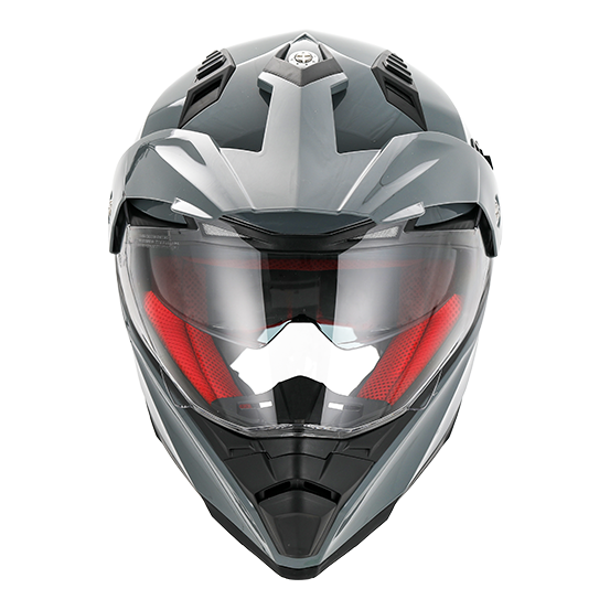 Casque Cross VITO Molino Gris Nardo (double écran)