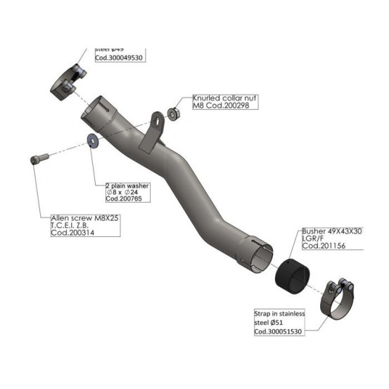 Suppresseur de catalyseur LEOVINCE BENELLI 500 LEONCINO/TRAIL 2017 - 2023