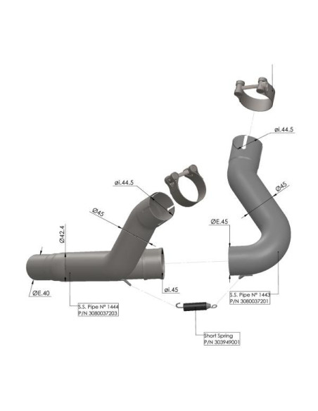 Suppresseur de catalyseur LEOVINCE DUCATI MONSTER 937 2021 - 2023 - DESERTX 2022 - 2023
