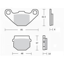 Plaquettes de frein Parking origine Peugeot 400 Metropolis