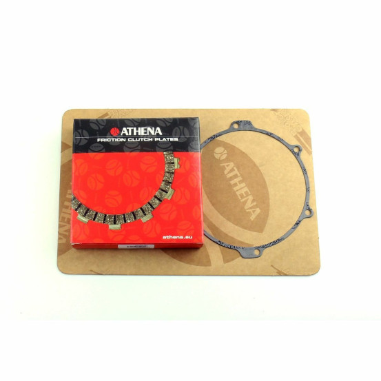 Kit disques embrayage garnis + Joint de couvercle embrayage ATHENA - HUSQVARNA 250 TC/TE 2010-2013 310 TC 2011-2013 310 TE 20..