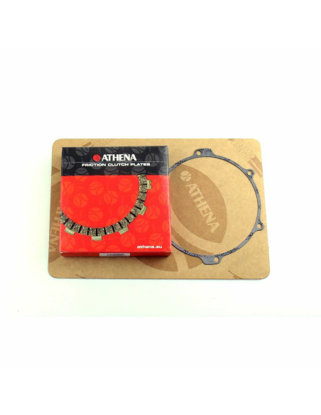Kit disques embrayage garnis + Joint de couvercle embrayage ATHENA - HUSQVARNA 250 TC/TE 2010-2013 310 TC 2011-2013 310 TE 20..